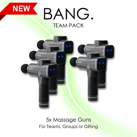 Bang Team Pack: Multiple Massage Guns for Teams, Groups or Gifting